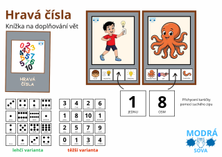 Hravá čísla (knížka na doplňování vět, procvičování čísel)