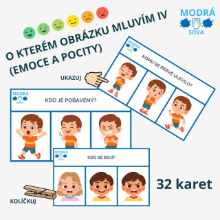 O kterém obrázku mluvím? IV. díl - Emoce a pocity (32 karet)